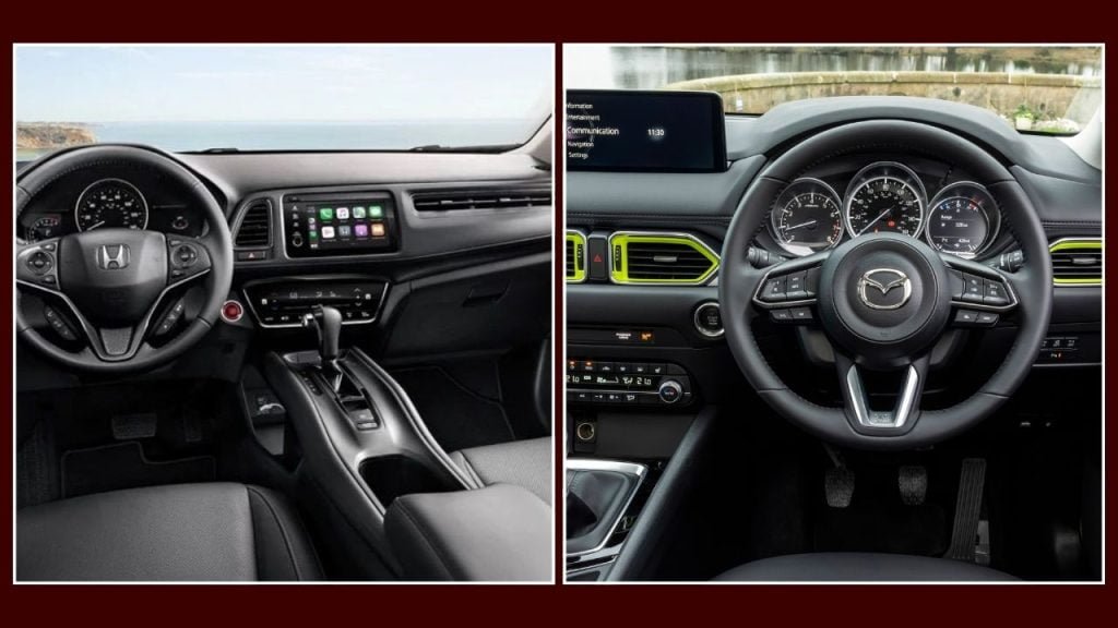 Interior Comparison Honda HRV vs Mazda CX 5