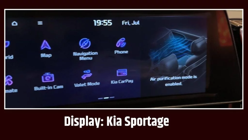 Display: Kia Sportage 